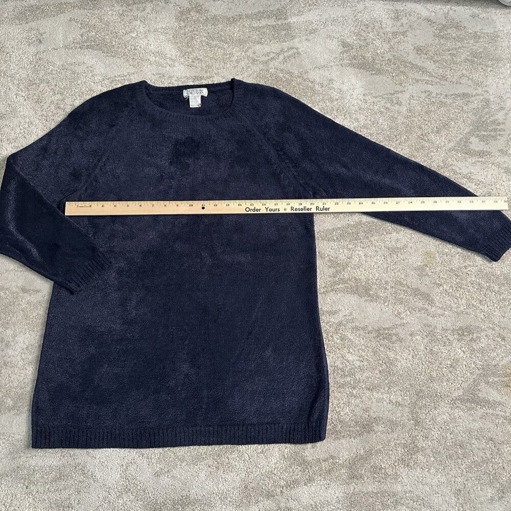 Bergdorf Goodman‎ "On The Plaza New York"  Womens Blue Crewneck Sweater Size L
